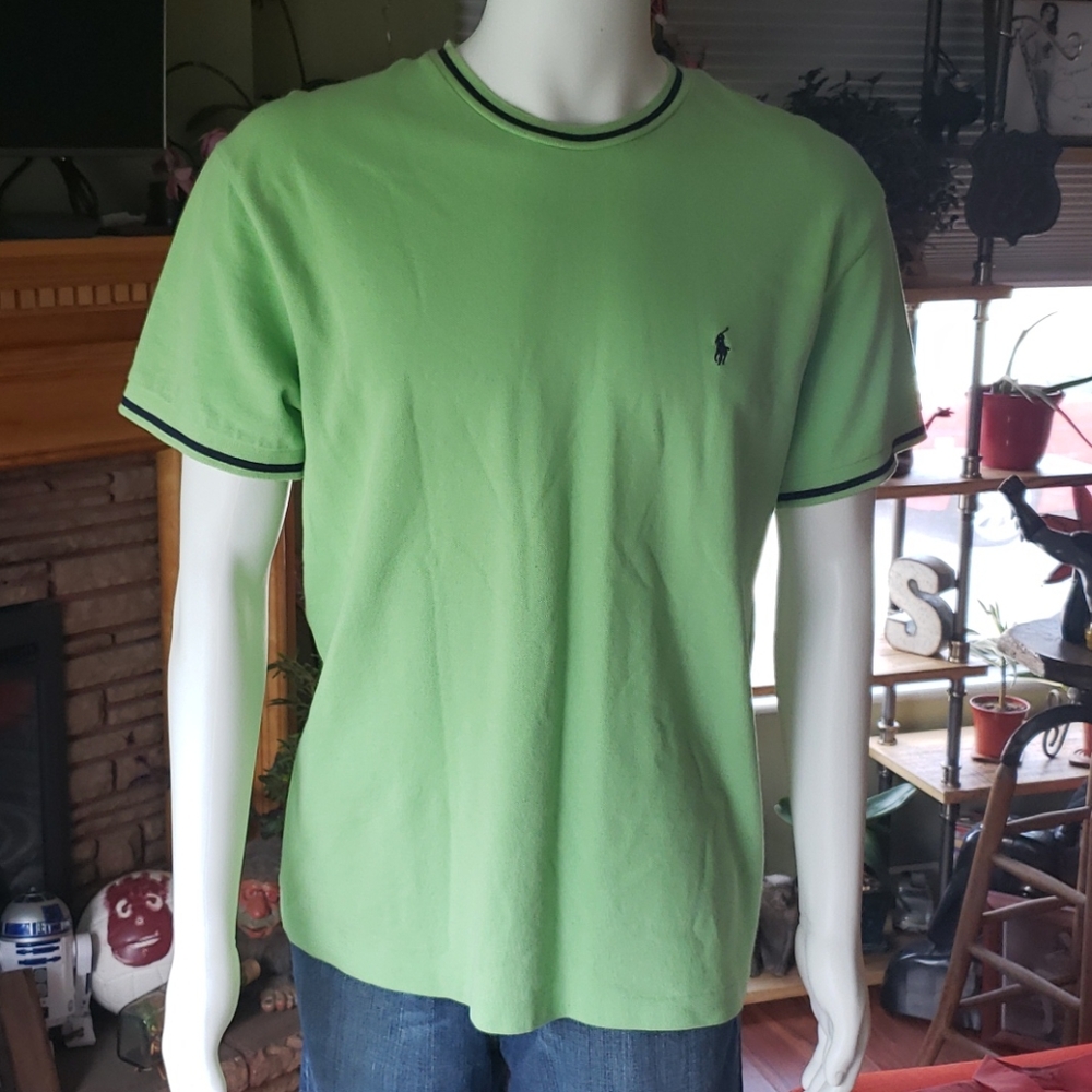 Key lime green Knit polo